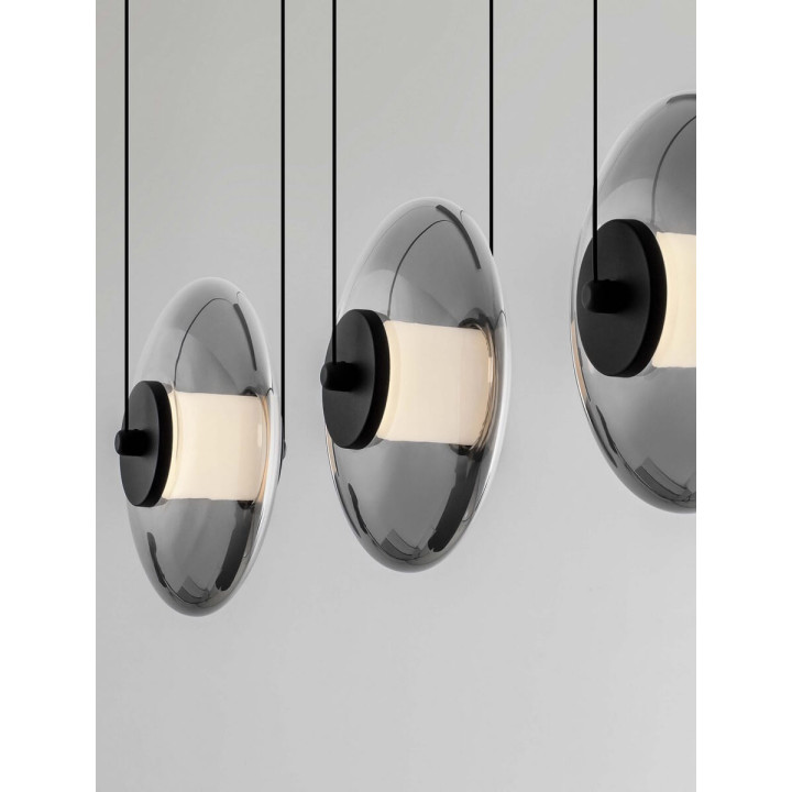 LUCES HUACARAJE LE44828 hanging lamp with three spherical lampshades