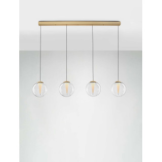 LUCES HUALMAY LE44833 lampa wisząca LED 25W 3000K 4 złote klosze