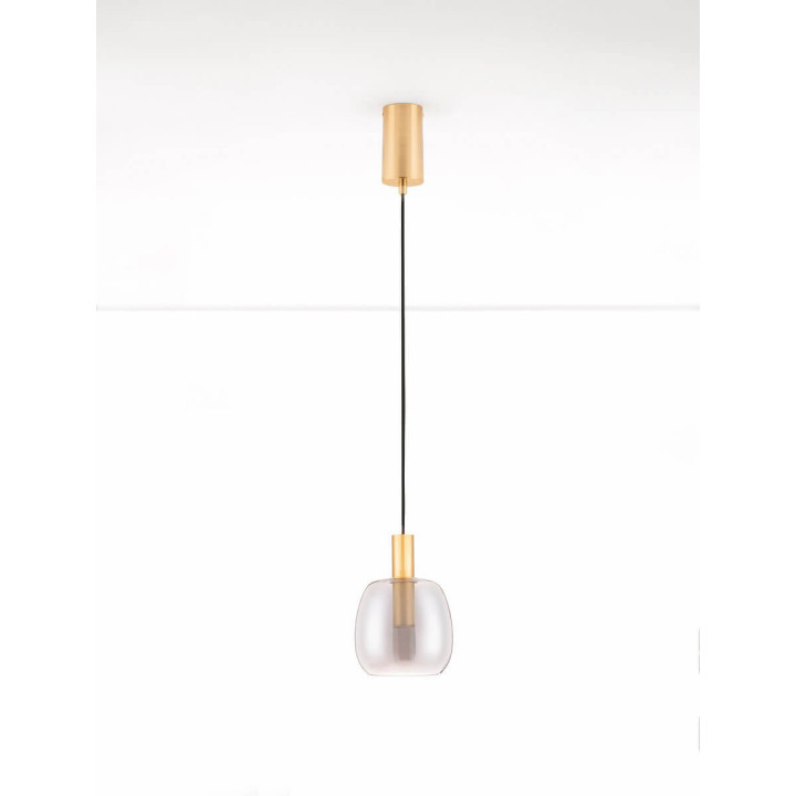 LUCES IQUITOS LE44845 LED hanging lamp 3000K 16cm, gold, modern