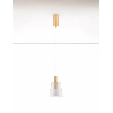 LUCES IQUITOS LE44846 elegancka lampa wisząca LED 3000K 7W złota LUCES IQUITOS LE44846 elegancka lampa wisząca LED 3000K 7W złota