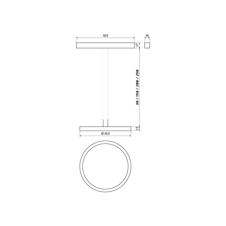 LOONARI HALO MULTILINE round, edge LED lamp 7W magnetic