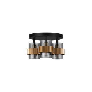 LUCES VIEJA LE43671 ceiling lamp gold-black 3xE27 metal/glass