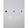 LUCES CLIZA LE44707 kinkiet LED 3000K czarno-złoty aluminium