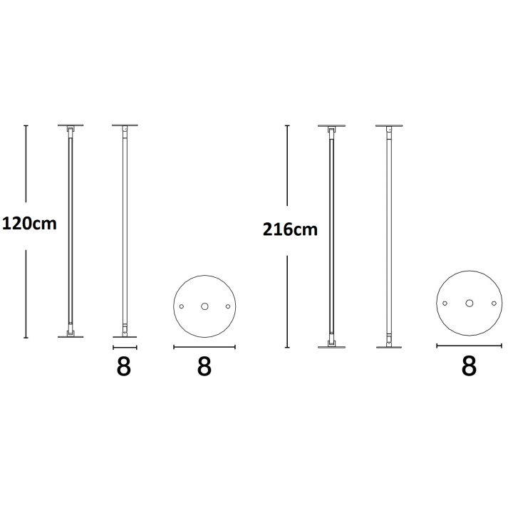 LUCES IRPA LE44916/7 LED wall and ceiling lamp black