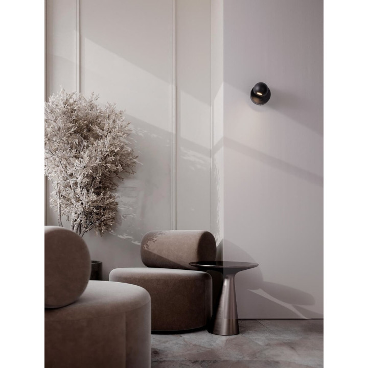 LUCES PUCARANI LE44684 black LED wall lamp 3000K adjustable