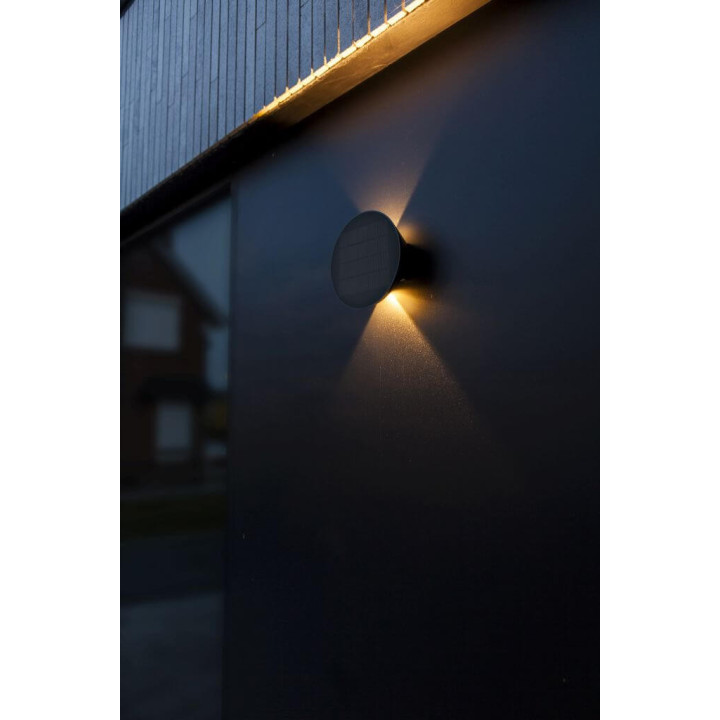 LUTEC BELKA HYBRID LED outdoor wall lamp IP54 solar 230V