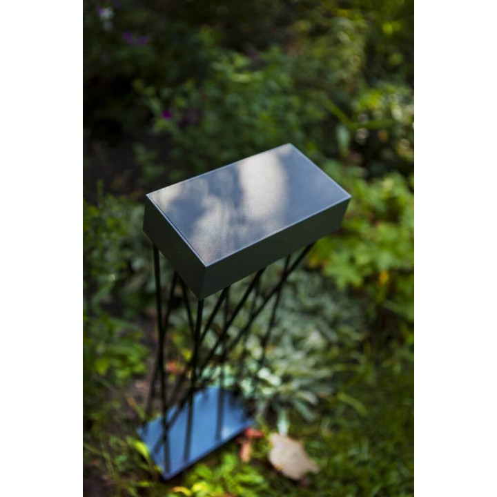 LUTEC SPIDO czarny słupek ogrodowy solarny LED 10,5W 60cm