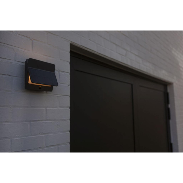 LUTEC ALETA SOLAR LED outdoor wall lamp with PIR sensor P54