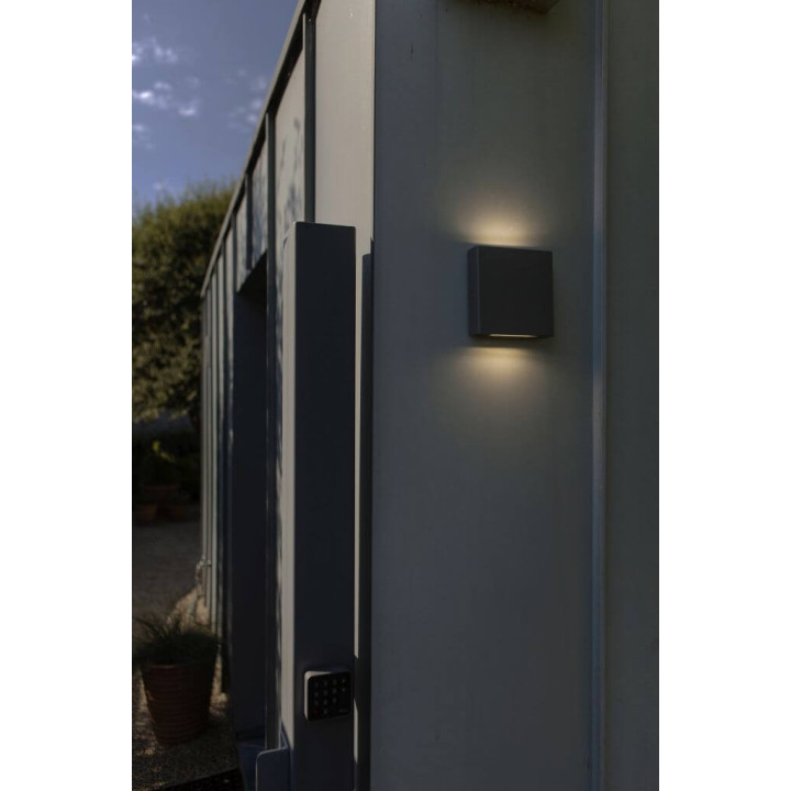 LUTEC PILI outdoor wall lamp LED 4000K up/down dark grey