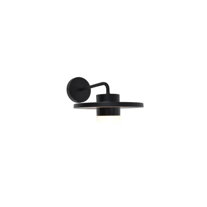 LUTEC PLATO black outdoor, traditional wall lamp LED 3000K
