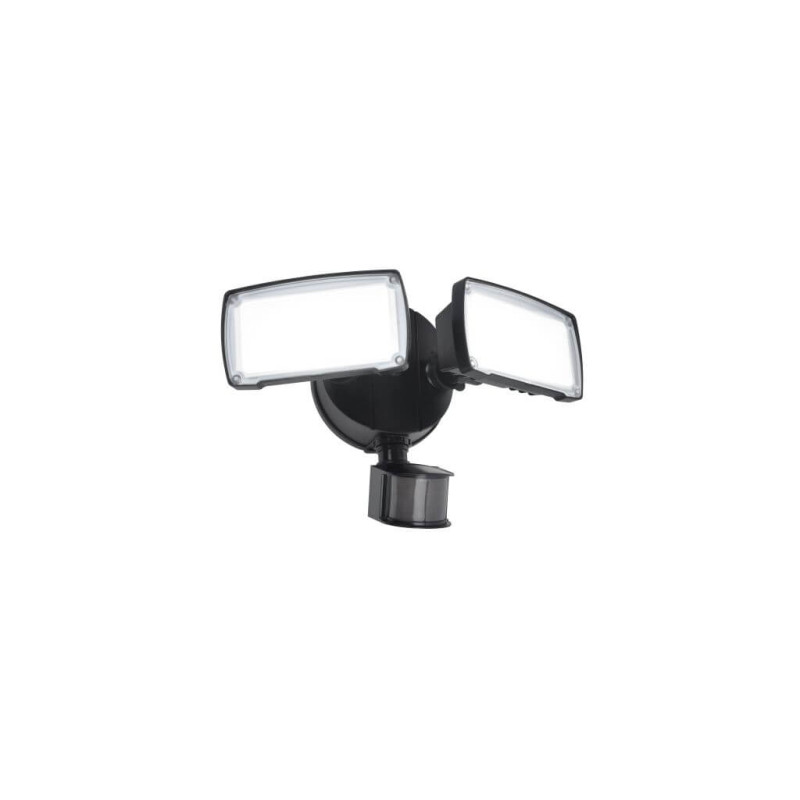 LUTEC CHIMERA black outdoor wall lamp with motion sensor