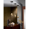 Lampa wisząca SCHULLER ROCIO 1 LED chrom, złota