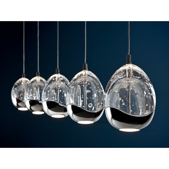 Lampa wisząca LED SCHULLER ROCIO 5x5W 783618/27 chrom, złota