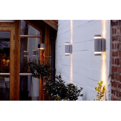 LUTEC FOCUS outdoor wall lamp GU10 with dusk sensor