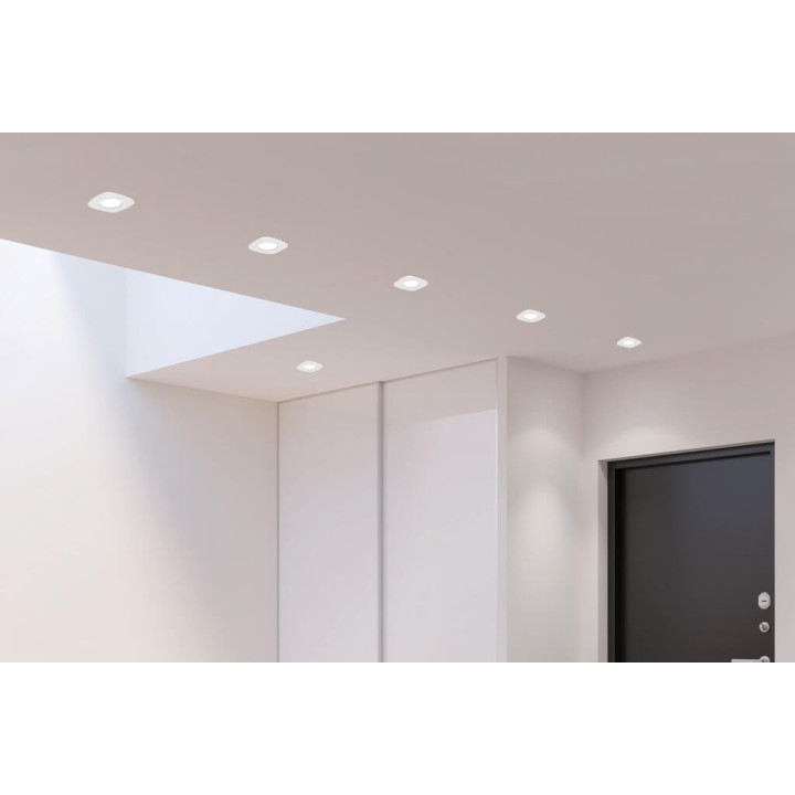 LUTEC RINA square LED recessed fixture with smartphone control