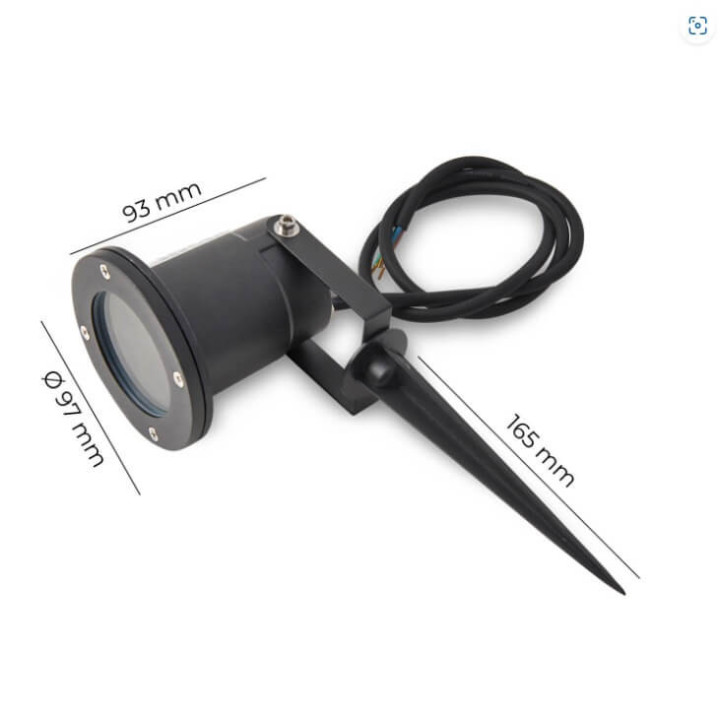 KOBI BLAKE 2 garden lamp IP65 with slot for bulb GU10 with handle