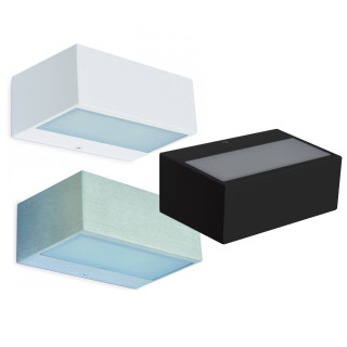 Kinkiet EXO IONA LED 13W , czarny, biały, szary świeci g&oacute;ra/d&oacute;ł