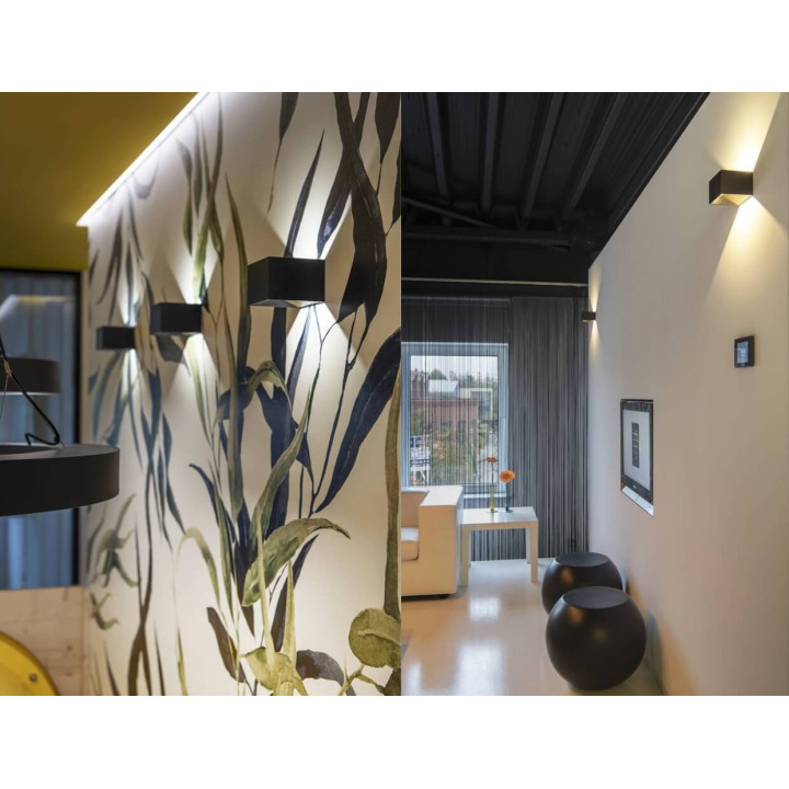 SLV Logs In 1000638 white, black, alu wall light LED 2000-3000K