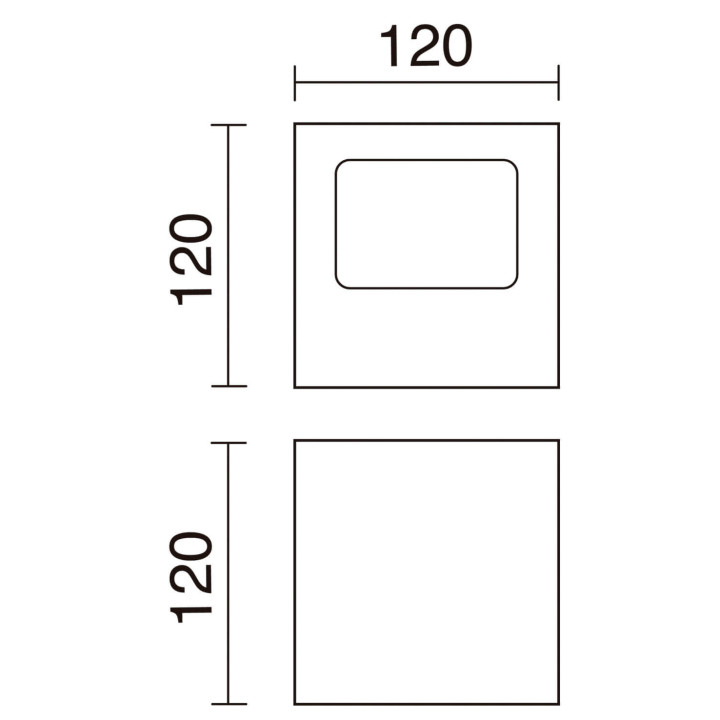EXO Kinkiet BRICK 2x5W biały, aluminium szczotkowane, czarny