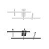 LUCES TUMBES LE44474/5/6/7 lampa sufitowa LED biała, czarna