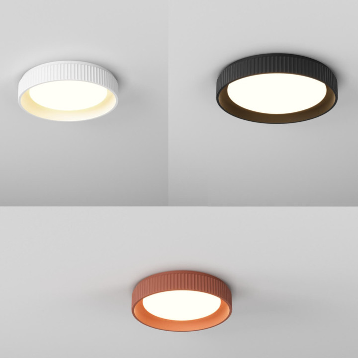 AQFORM BLOS cast LED surface 47043/4/5 ceiling lamp plaster