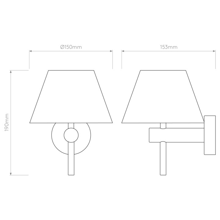 ASTRO ROMA 1050001/7/9 bathroom wall lamp chrome, black, gold