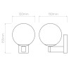 ASTRO Sagara 1168001/3 kinkiet łazienkowy czarny, chrom IP44