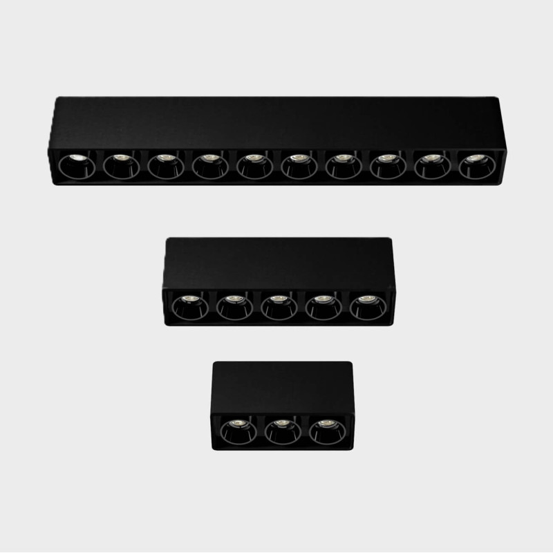 Kohl LUMO mini K51302.SR oblong surface-mounted LED lamp black