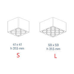 Kohl LUMO mini K51302.SR lampa natynkowa LED kwadrat
