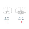 Kohl LUMO mini K51302.SR lampa natynkowa LED kwadrat