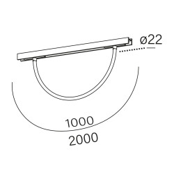 AQFORM TUBE flex LED multitrack 16510/1 luminous rail snake