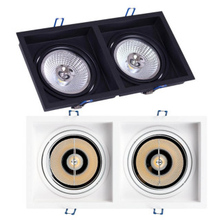 OXYLED CROSTI LANA SQ DUE oprawa podtynkowa 12V/230V biała, czarna