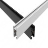 FIVETRACK wąska szyna natynkowa 5mm biała, czarna 1m, 2m