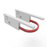FIVETRACK łącznik elektryczny narożny do szyn 5mm biały