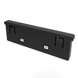 FIVETRACK prosty łącznik elektryczny do szyn 5mm czarny
