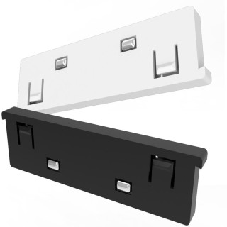 FIVETRACK prosty łącznik elektryczny do szyn 5mm biały, czarny