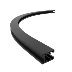 FIVETRACK szyna 5mm natynkowa łuk 1/4 60cm czarny