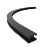 FIVETRACK szyna 5mm natynkowa łuk 1/4 60cm czarny