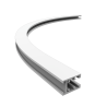FIVETRACK szyna 5mm natynkowa łuk 1/4 60cm biały
