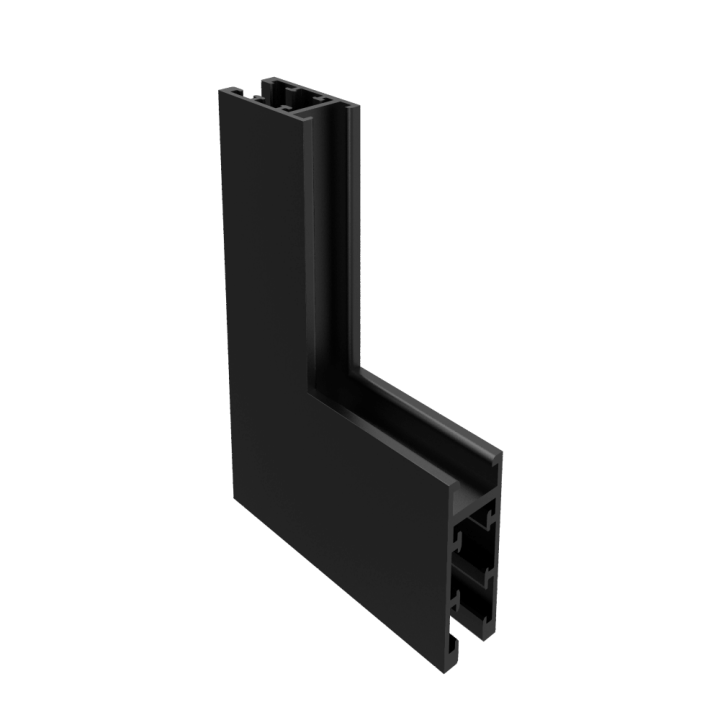 FIVETRACK łącznik narożny mechaniczny do szyn 5mm czarny