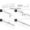 FIVETRACK łącznik prosty mechaniczny do szyny natynkowej 5mm