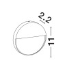 LUCES IMPERIAL LE73764/6 LED outdoor wall lamp round IP54
