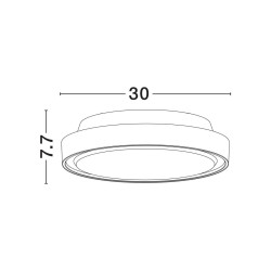 LUCES MOLLENDO LE73767 zewnętrzna lampa sufitowa LED IP65