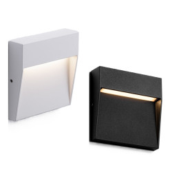 LUCES IMPERIAL LE73763/5 kinkiet zewnętrzny LED IP54 kwadrat biały, czarny