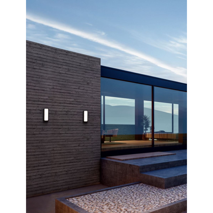LUCES PASCO LE73775/6 LED outdoor wall lamp IP54 rectangular