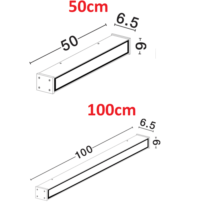 LUCES BAUTISTA LE73777/8 kinkiet zewnętrzny IP65 50/100cm