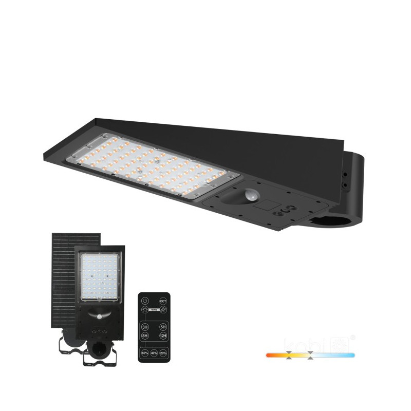 Solar LED STREET 30W 2CCT oprawa drogowa IP65 z czujnikiem ruchu