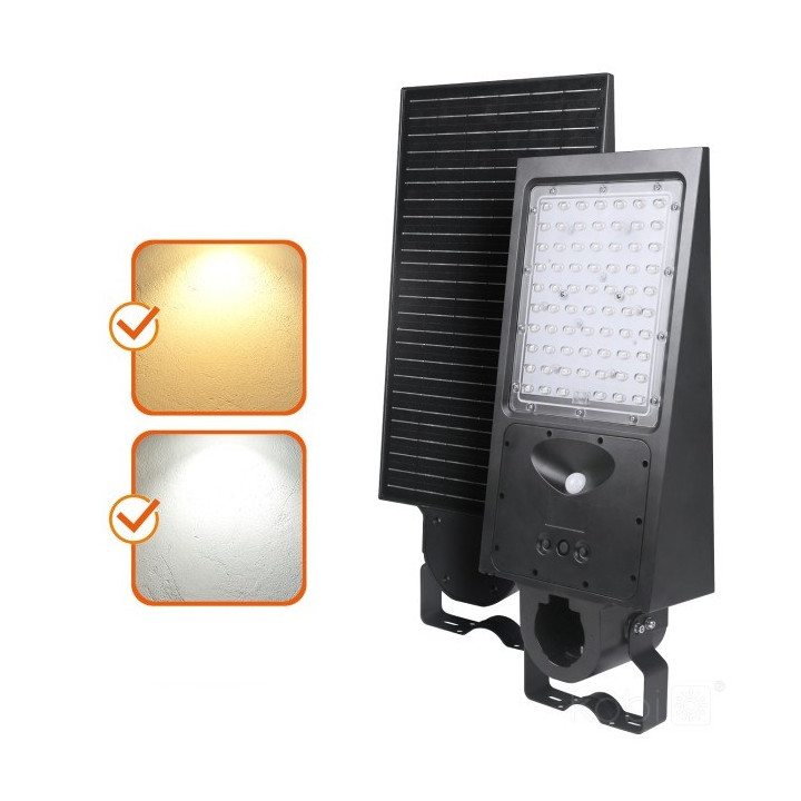 Solar LED STREET 30W 2CCT oprawa drogowa IP65 z czujnikiem ruchu