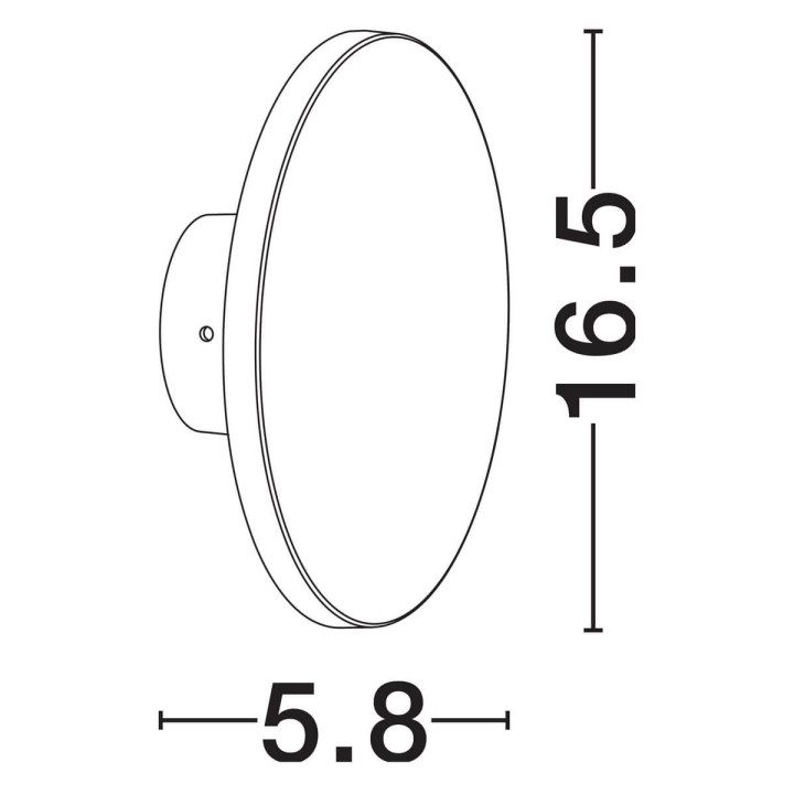LUCES BOYUIBE LE73793/4 kinkiet zewnętrzny LED okrągły IP65