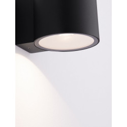 LUCES CABEZAS LE73795 black LED outdoor wall lamp IP54